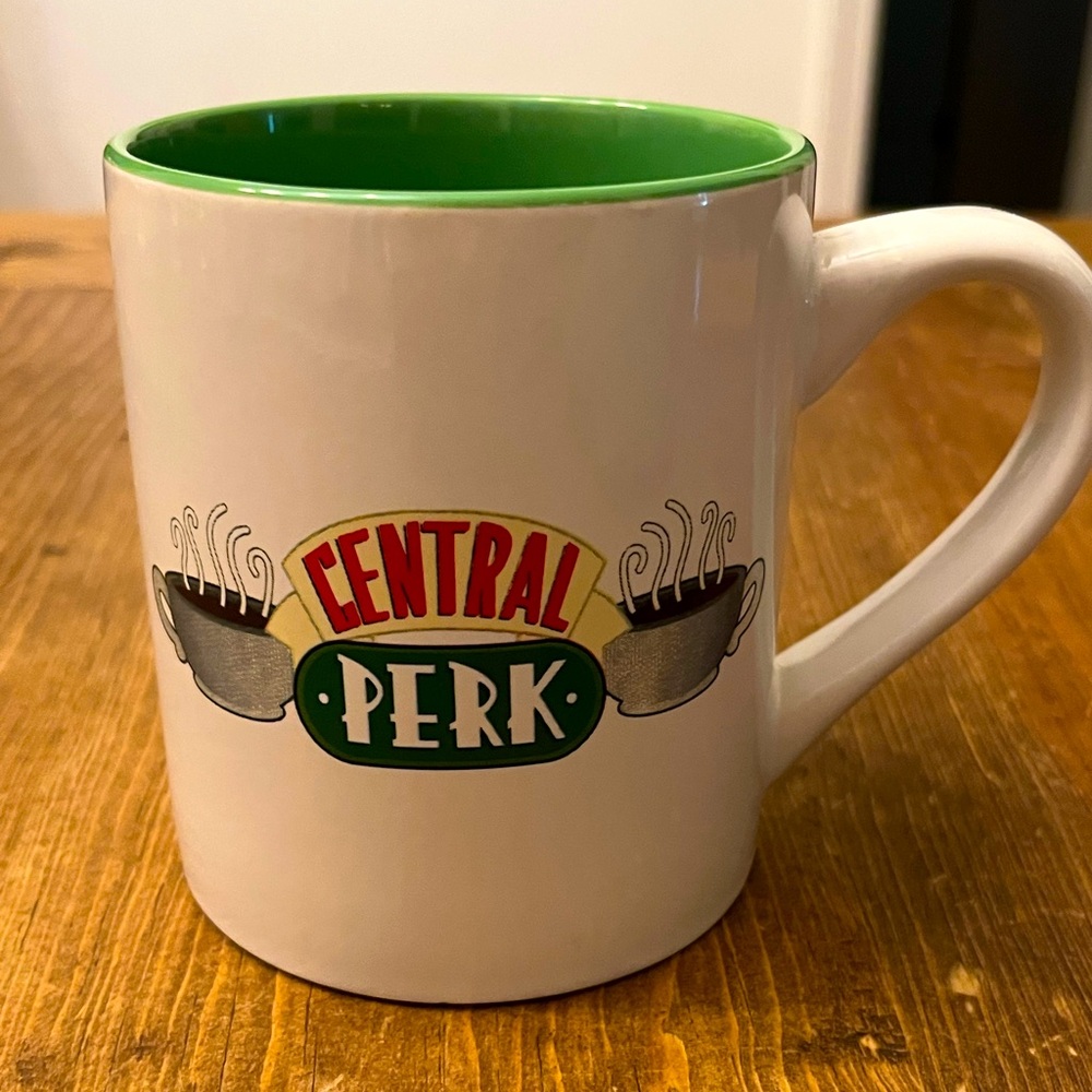 RARE OFFICIAL 90's Friends "Central Perk" TV Show Vintage Coffee Mug Cup Tea!